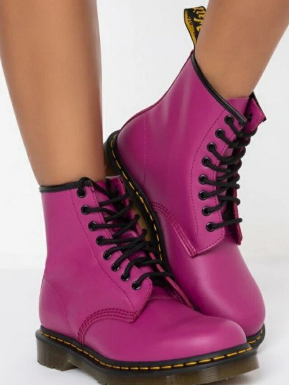 Dr. Martens 1460 Leather Lace Up Boots fuchsia pink
NWOT